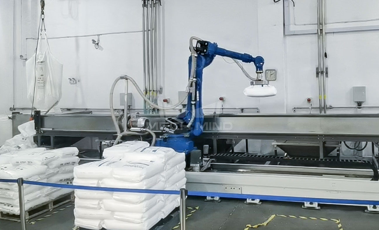 視覺引導麻袋拆垛 | 某大型化工廠 視覺引導麻袋拆垛 | 某大型化工廠